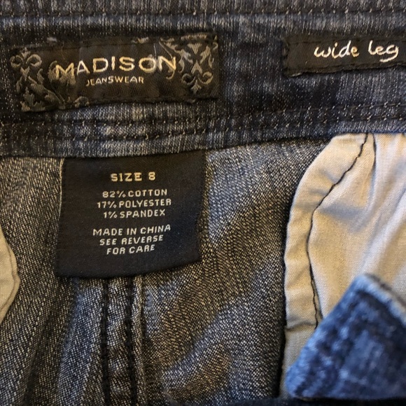 Wide Leg Sailor Jeans NEW - Picture 3 of 4